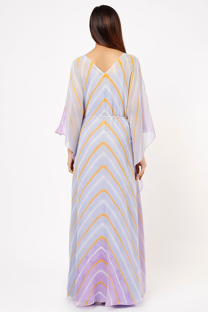 Mauve Printed & Embroidered Kaftan by K-ANSHIKA Jaipur at Pernia's Pop Up Shop