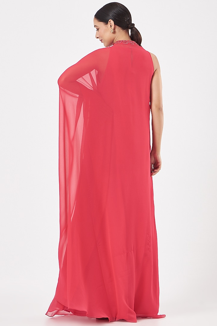 Fuchsia Embellished Kaftan by K-ANSHIKA Jaipur at Pernia's Pop Up Shop