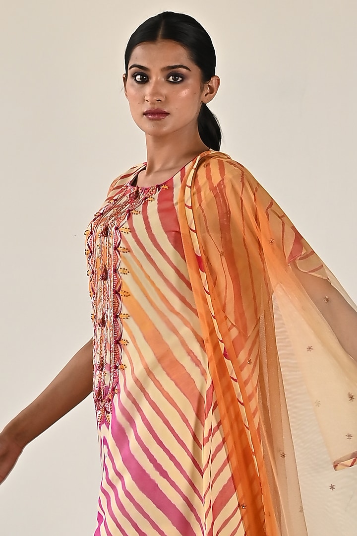 Light Mustard Georgette Party Wear Sharara Set by K-ANSHIKA Jaipur at Pernia's Pop Up Shop