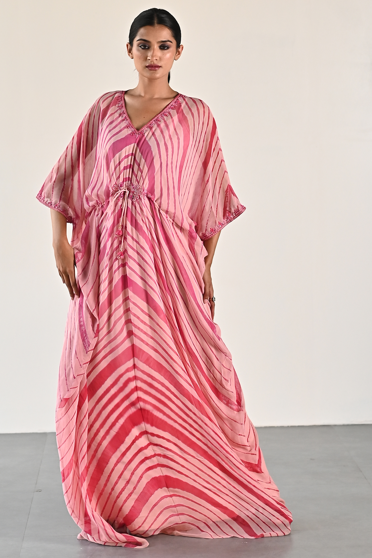 Peach Georgette Tunic by K-ANSHIKA Jaipur at Pernia's Pop Up Shop