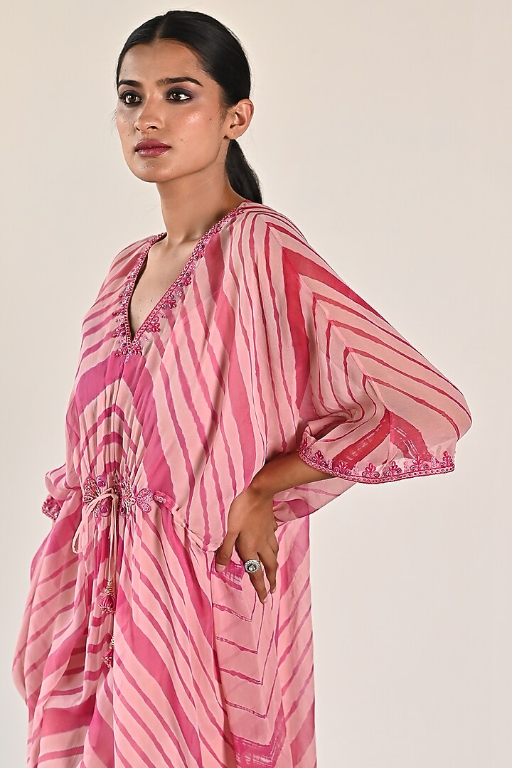 Peach Georgette Tunic by K-ANSHIKA Jaipur at Pernia's Pop Up Shop