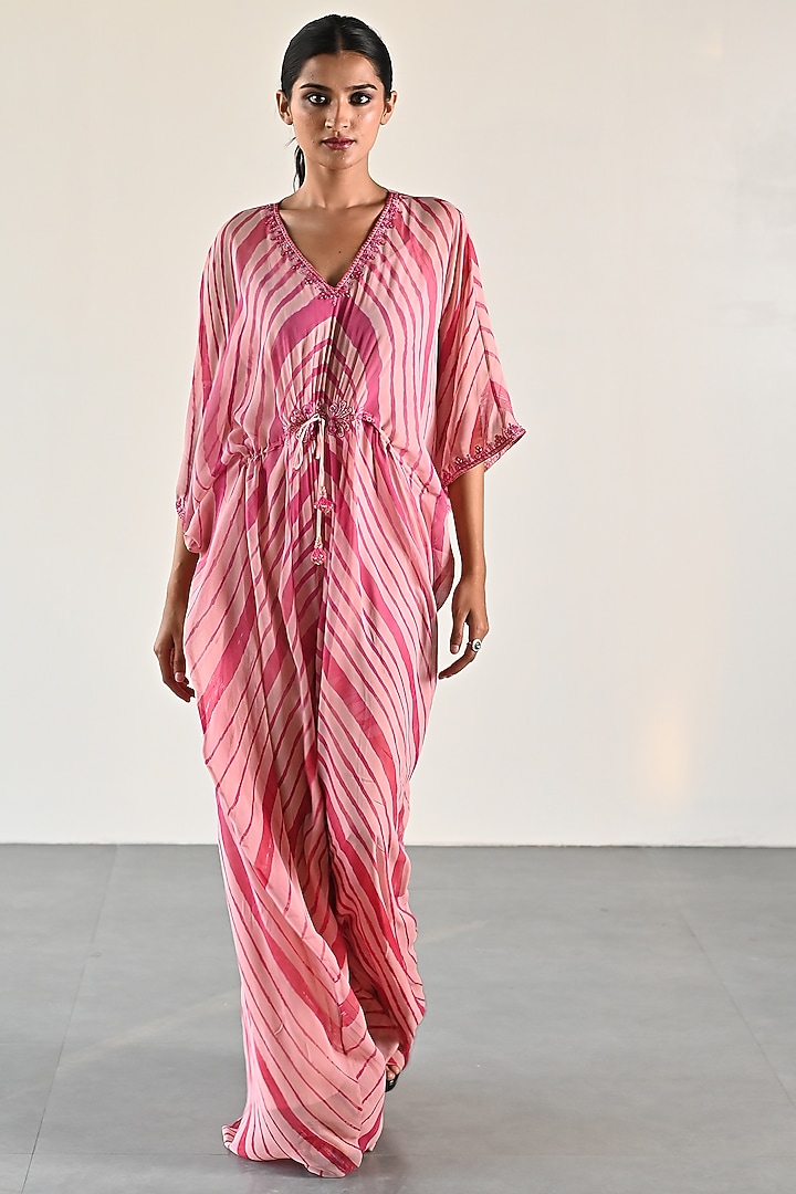 Peach Georgette Tunic by K-ANSHIKA Jaipur at Pernia's Pop Up Shop