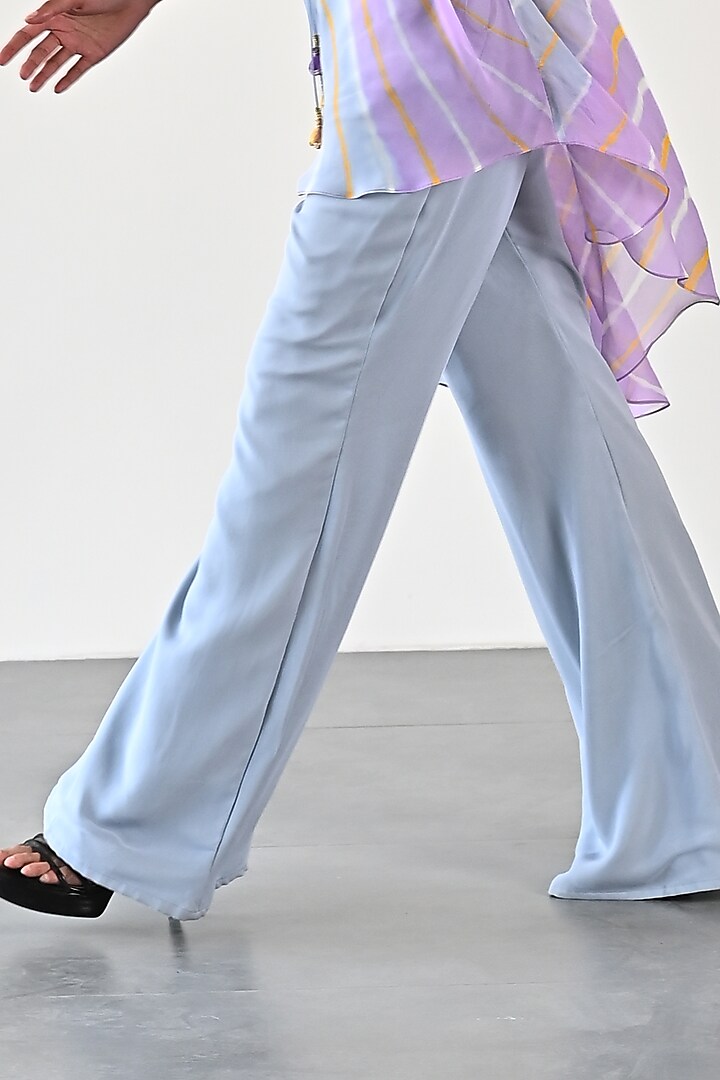 Sky Blue Georgette Pant Set by K-ANSHIKA Jaipur at Pernia's Pop Up Shop