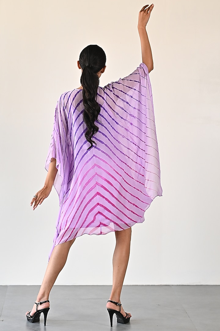 Lavender Georgette Kaftan Dress by K-ANSHIKA Jaipur at Pernia's Pop Up Shop