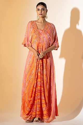 Buy Bandhani Maxi Dress for Women Online from India's Luxury Designers 2026 Buy Bandhani Maxi Dress for Women Online from India's Luxury Designers 2026