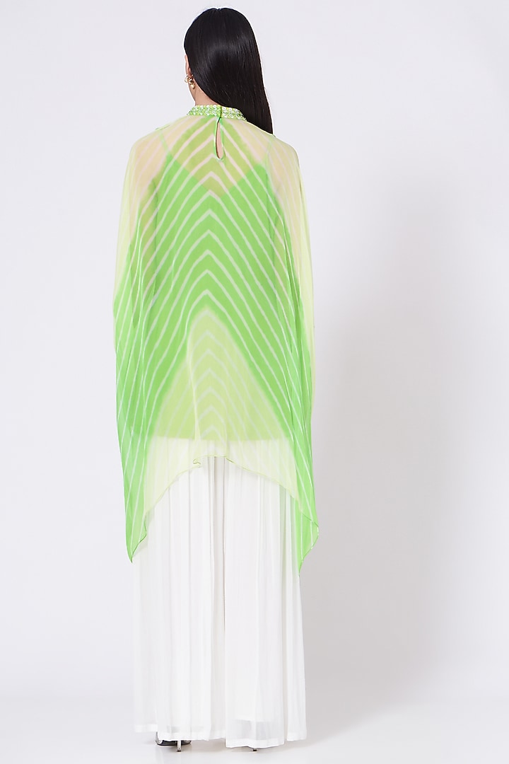 Lime Sequins Embroidered Kaftan Set by K-ANSHIKA Jaipur at Pernia's Pop Up Shop