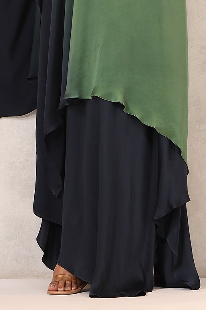Blue & Green Georgette Vacation Dress by K-ANSHIKA Jaipur at Pernia's Pop Up Shop
