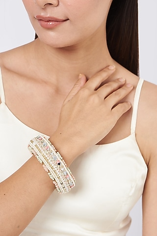Ivory Handcrafted Bangle by KnotMeCute