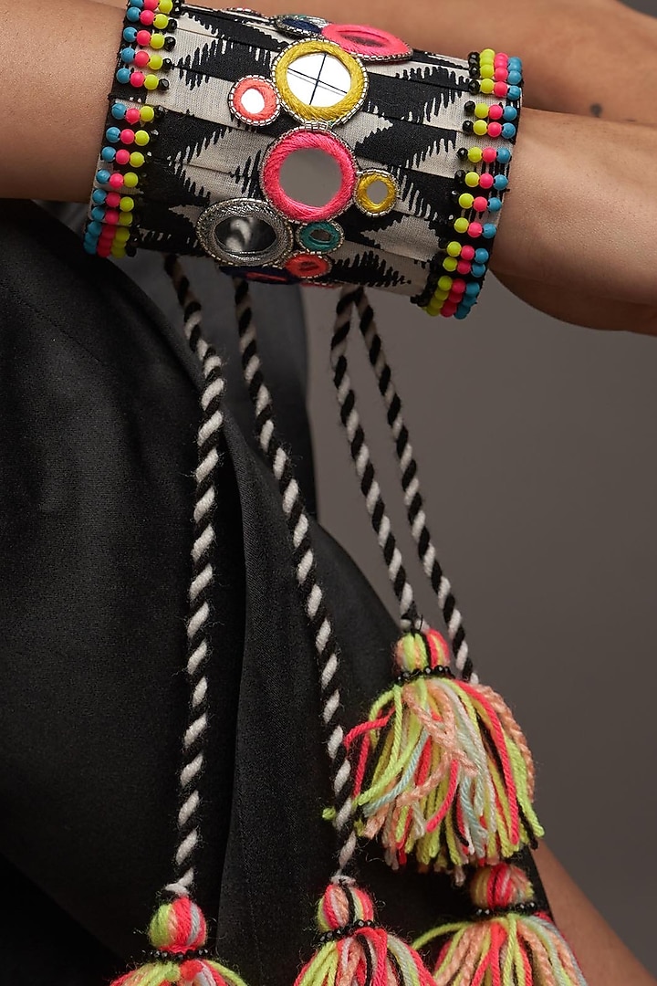 Multi-Colored Mirror Cuff by KnotMeCute at Pernia's Pop Up Shop
