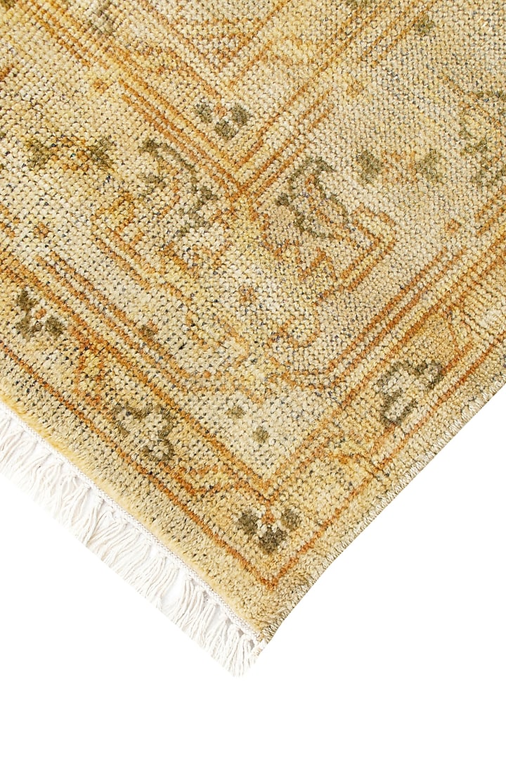Gold Hand-Knotted Wool Carpet by Knotty Rugs at Pernia's Pop Up Shop