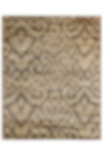 Light Brown & Dark Brown Hand-Knotted Carpet by Knotty Rugs