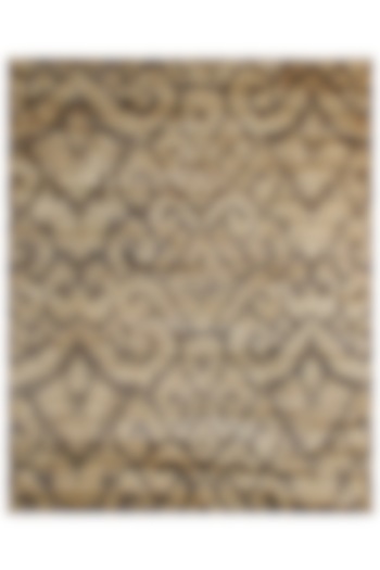 Light Brown & Dark Brown Hand-Knotted Carpet by Knotty Rugs at Pernia's Pop Up Shop