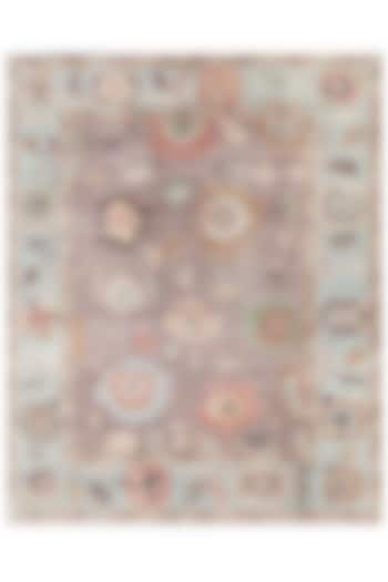 Beige Wool & Cotton Hand-Knotted Carpet by Knotty Rugs