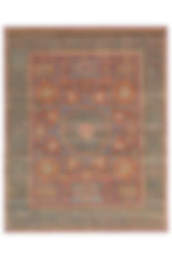 Rust Red Hand-Knotted Carpet by Knotty Rugs