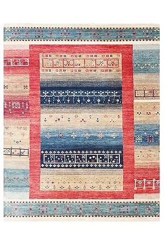 Peach Hand-Knotted Carpet by Knotty Rugs