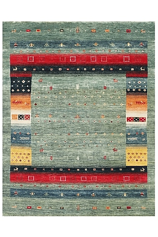 Mint Hand-Knotted Carpet by Knotty Rugs