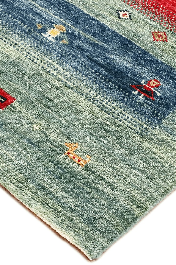 Mint Hand-Knotted Carpet by Knotty Rugs at Pernia's Pop Up Shop
