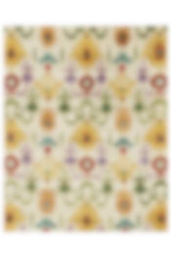 Pale Yellow Wool Hand-Knotted Carpet by Knotty Rugs