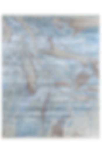 Aster Blue Hand-Knotted Carpet by Knotty Rugs at Pernia's Pop Up Shop