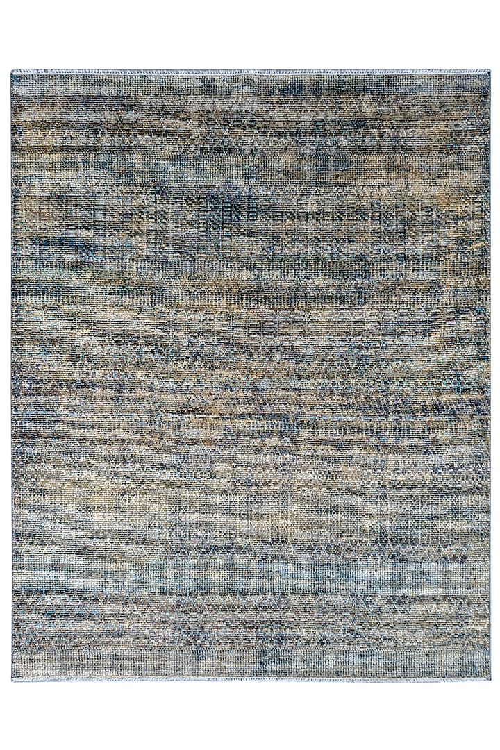 Multi-Colored Wool Hand-Knotted Carpet by Knotty Rugs