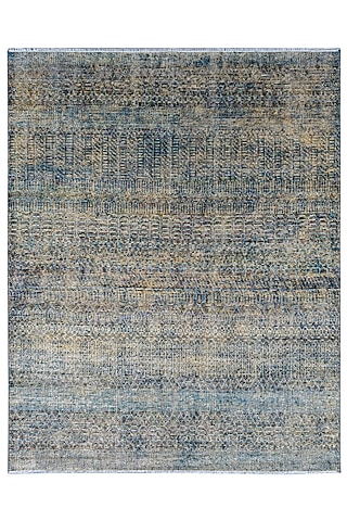 Multi-Colored Wool Hand-Knotted Carpet by Knotty Rugs