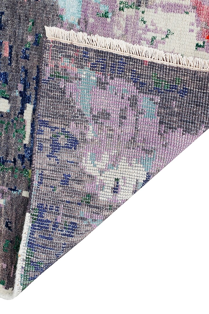 Multi-Colored Handspun New Zealand Wool Hand-Knotted Carpet by Knotty Rugs at Pernia's Pop Up Shop