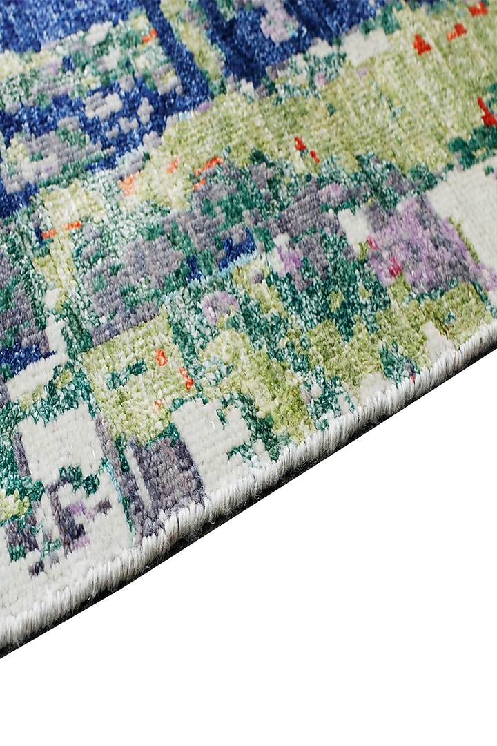 Multi-Colored Handspun New Zealand Wool Hand-Knotted Carpet by Knotty Rugs at Pernia's Pop Up Shop