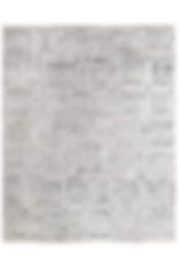 Ivory & Black Wool Hand-Knotted Carpet by Knotty Rugs at Pernia's Pop Up Shop