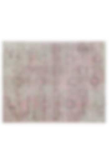 Khaki & Blush Pink Hand-Knotted Carpet by Knotty Rugs at Pernia's Pop Up Shop