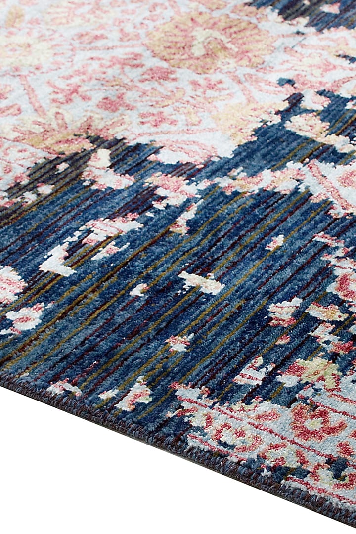 Opal Blue & White Hand-Knotted Carpet by Knotty Rugs at Pernia's Pop Up Shop