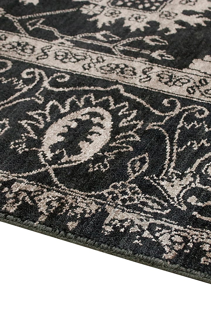 Black & Ivory Hand-Knotted Carpet by Knotty Rugs at Pernia's Pop Up Shop
