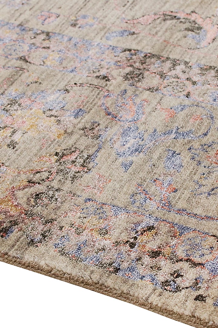 Coriander Green Wool & Viscose Hand-Knotted Carpet by Knotty Rugs at Pernia's Pop Up Shop