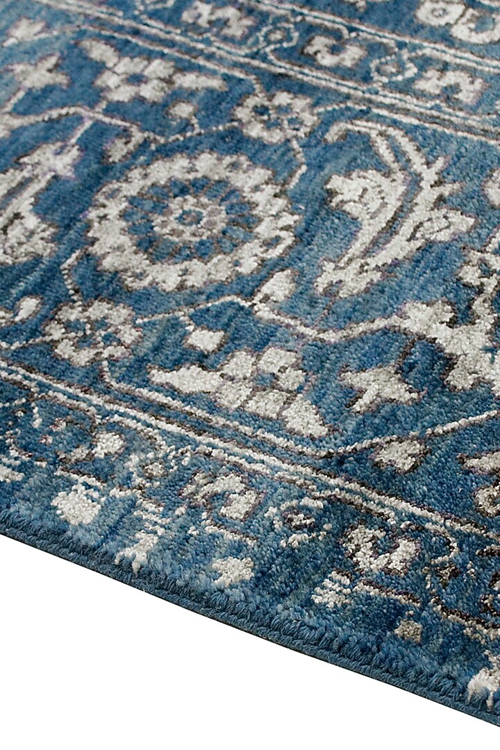 Paisley Blue Hand-Knotted Carpet by Knotty Rugs at Pernia's Pop Up Shop