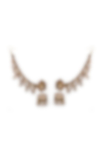 Gold Finish Pearl & Shell Dangler Earrings by KANYAADHAN BY DHIRAJAAYUSHI at Pernia's Pop Up Shop