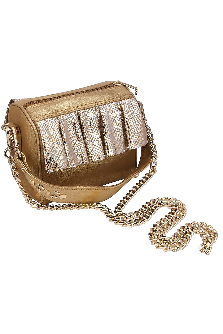 Gold stella bag by KNGN