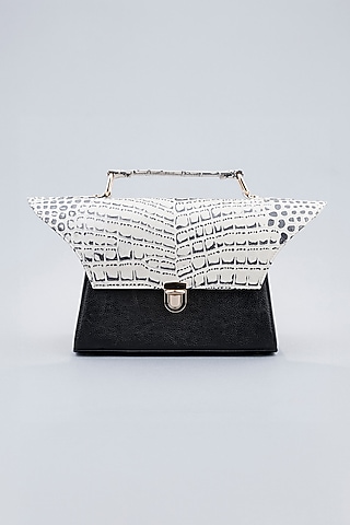 Black Genuine Leather Handcrafted Handbag by KNGN