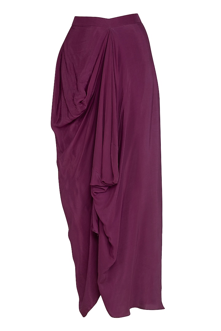 Wine Embroidered Jacket Set by K-ANSHIKA Jaipur at Pernia's Pop Up Shop