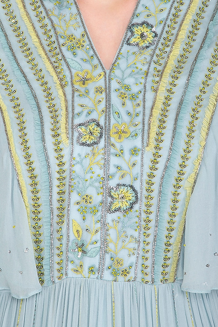 Sage Green Embroidered Jumpsuit by K-ANSHIKA Jaipur at Pernia's Pop Up Shop
