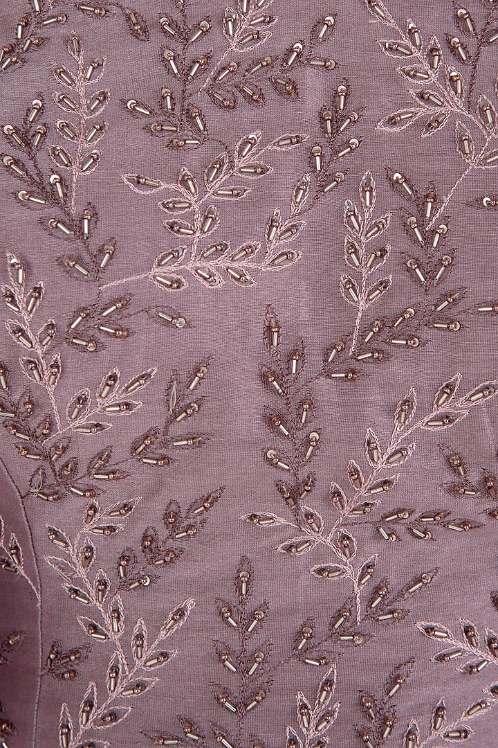 Onion pink cowl jacket with crop top and palazzo pants available only at Pernia's Pop Up Shop.