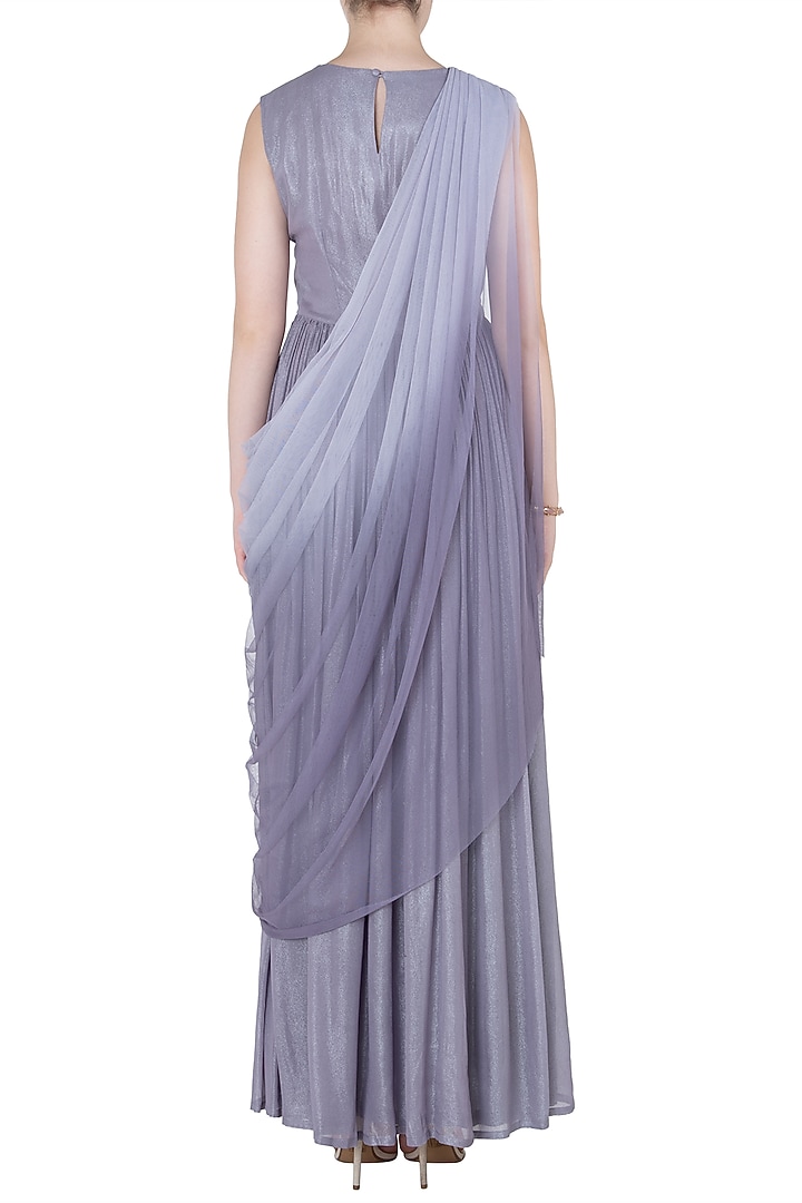 Lilac embellished cowl gown available only at Pernia's Pop Up Shop.