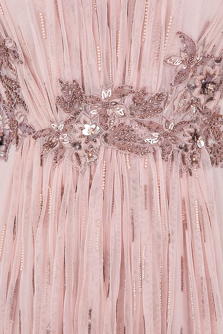 Onion pink gathered net gown available only at Pernia's Pop Up Shop.