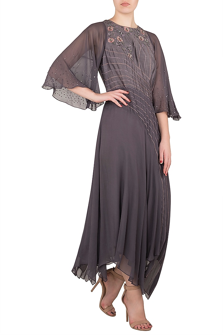 Dusty violet assymetrical tunic available only at Pernia's Pop Up Shop.