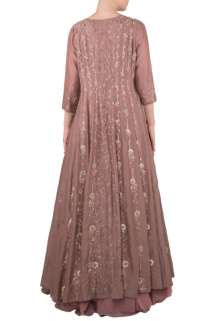 Mauv south silk jacket set available only at Pernia's Pop Up Shop.