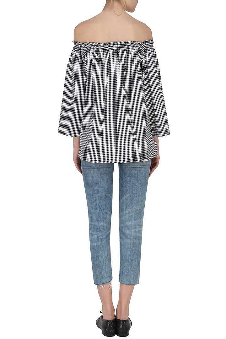 Black and white checkered top available only at Pernia's Pop Up Shop.