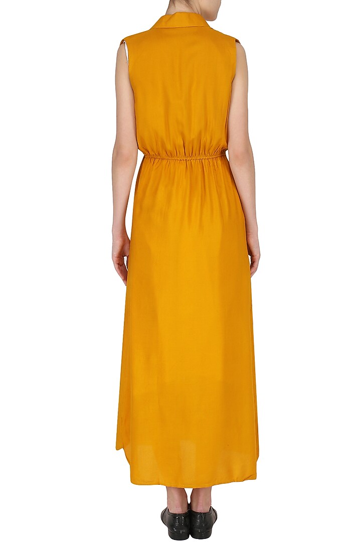 Yellow collared maxi dress available only at Pernia's Pop Up Shop.