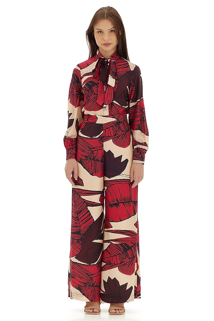Multi-Colored Cotton Silk Floral Printed Shirt by Koai at Pernia's Pop Up Shop