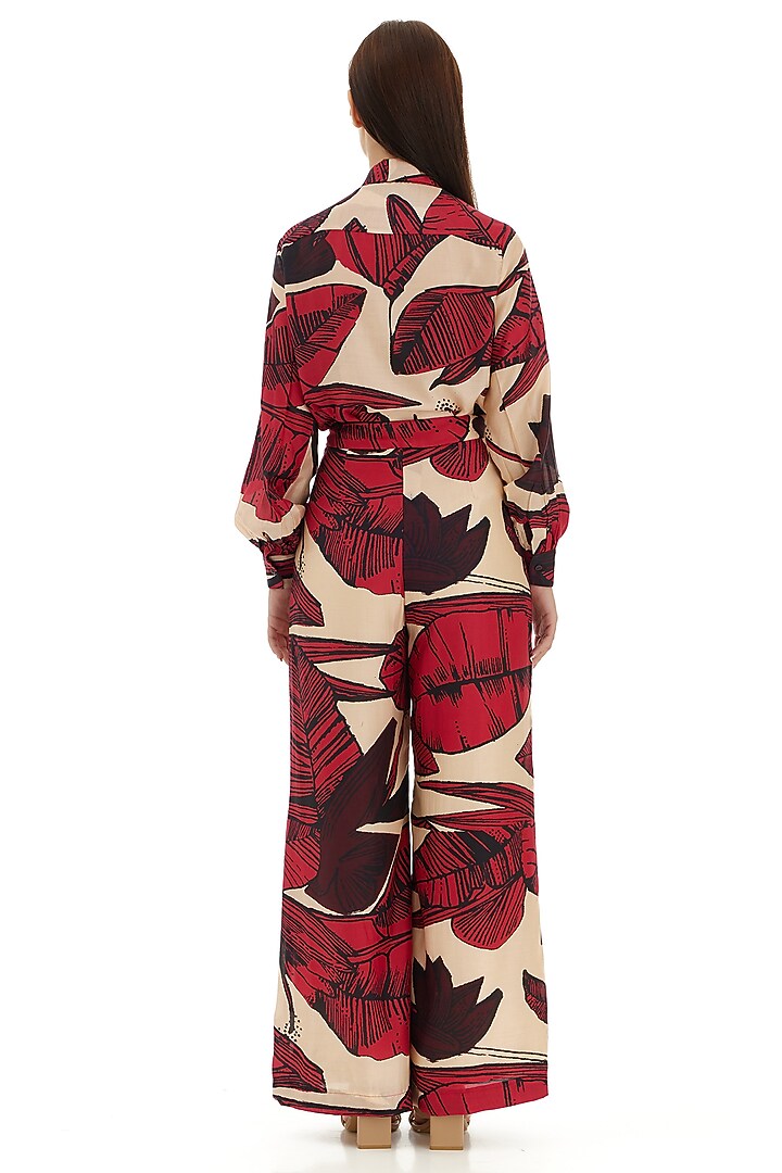 Multi-Colored Cotton Silk Floral Printed Shirt by Koai at Pernia's Pop Up Shop