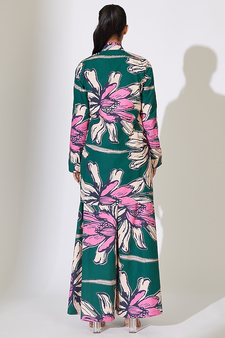 Multi-Colored Poplin Cotton Floral Printed Jacket by Koai at Pernia's Pop Up Shop
