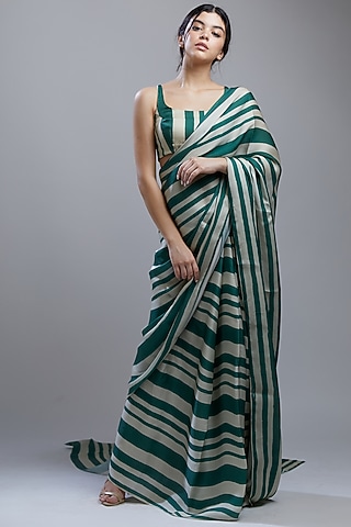 Green & Beige Printed Bustier by Koai