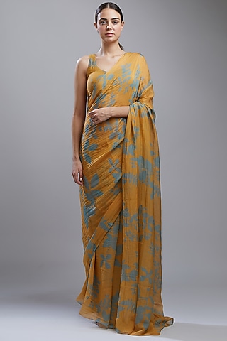 Mustard Printed Bustier by Koai